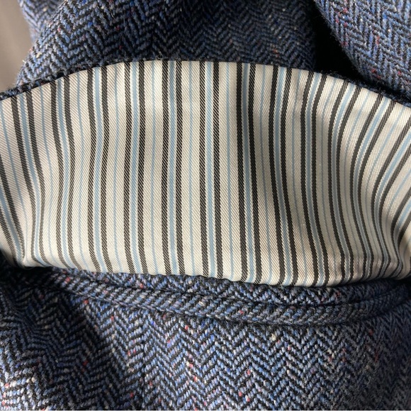 Veronica Beard Celina herringbone dickey blazer blue size 4 - Picture 12 of 13